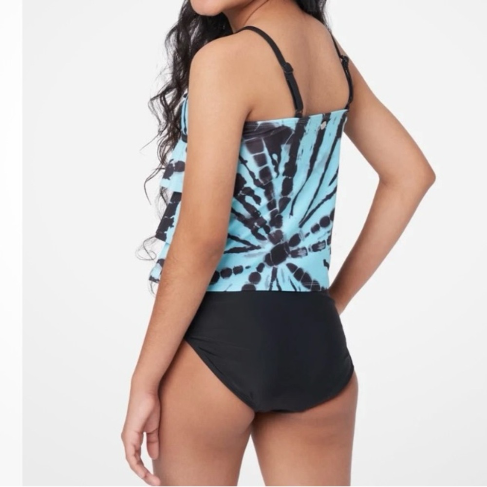 Justice Blue and Black Bikini Dynamic Swimwear